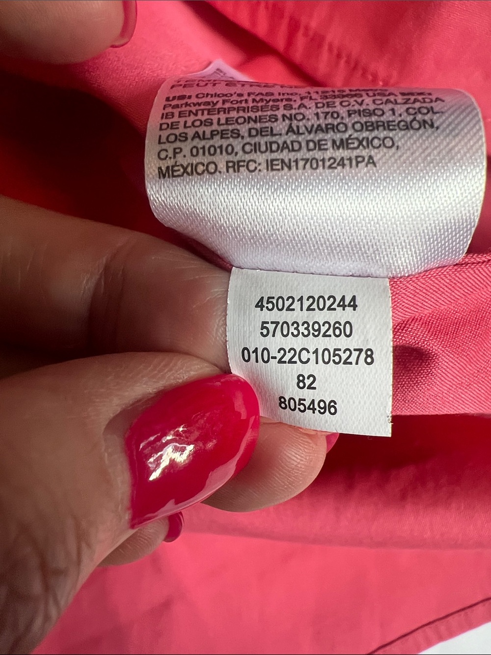Chicos Sz 0.5 Women's Pink Flounce Style Sleeve Top Dramatic Ruffle Artsy - Picture 9 of 10